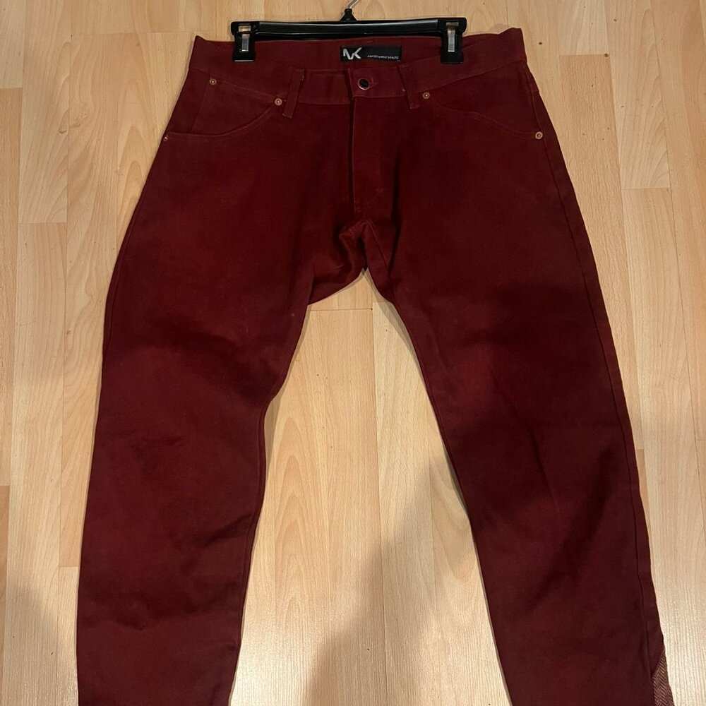 MENS ANDREW MACKENZIE BARREL DICE EMBROIDERED PANTS SIZE 48 EU / 32 US SAMPLE